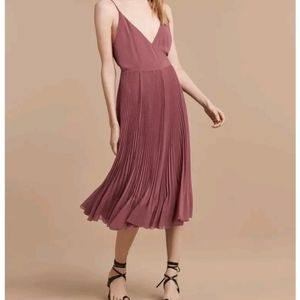 Aritzia Wilfred Beaune Pleatrd Wrap Dress